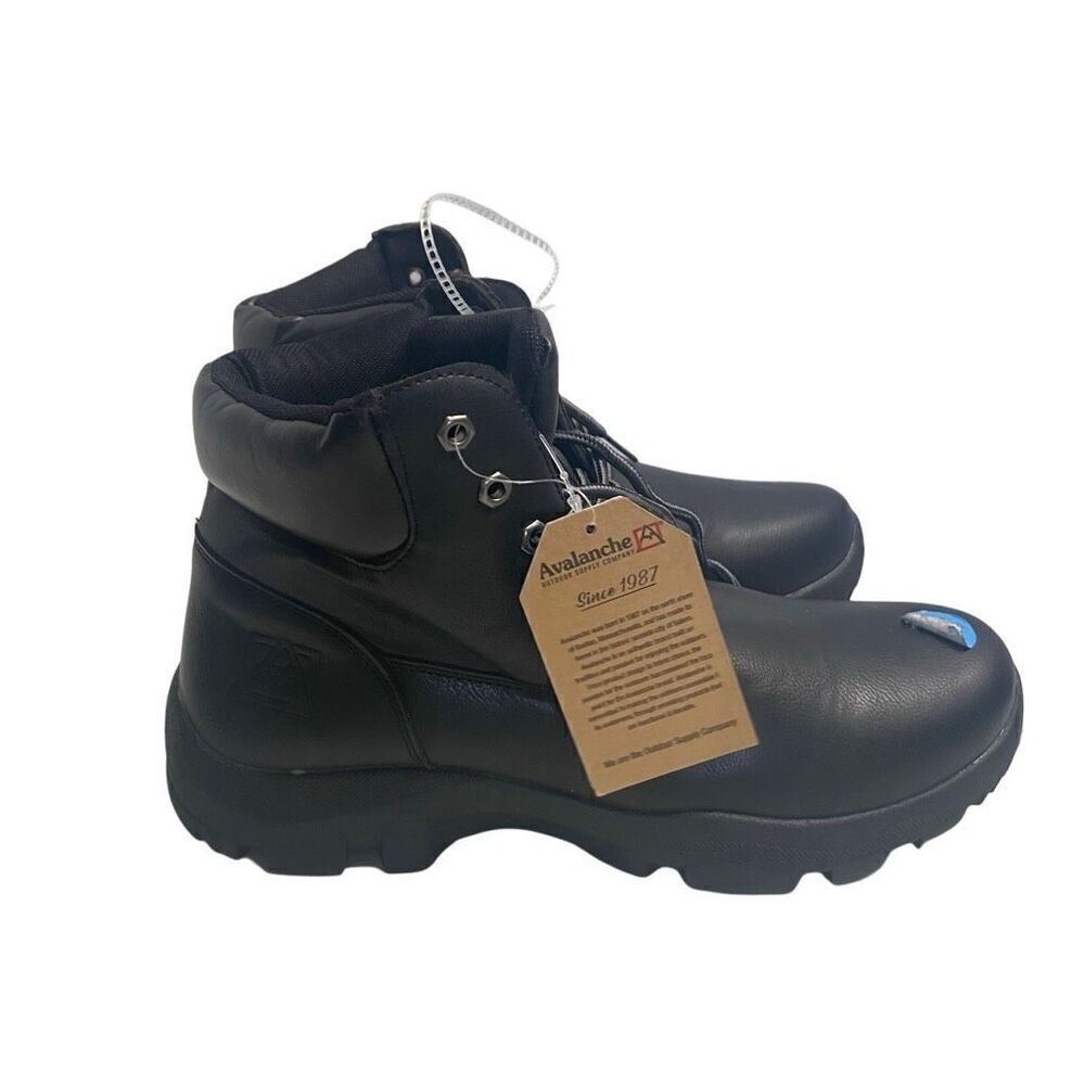 AVALANCHE Men’s Low Hiker‎ Boots Lace Up Black Size 9 New No Box